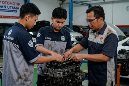 Praktik Teknik Kendaraan Ringan SMK Teladan Utama